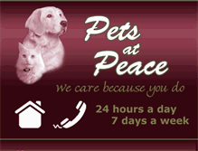 Tablet Screenshot of petsatpeace.com.au