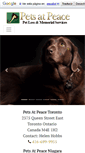 Mobile Screenshot of petsatpeace.ca