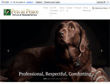 Tablet Screenshot of petsatpeace.ca